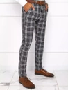 Herren Chinohose Kariert Dunkelgrau Dstreet UX3776_3