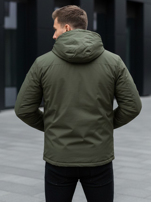 Herren Winterjacke mit Kapuze grün Dstreet TX5118
