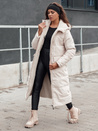 Damen Winterjacke GLAMPUFF beidseitig gesteppt mit Kapuze beige Dstreet TY4605