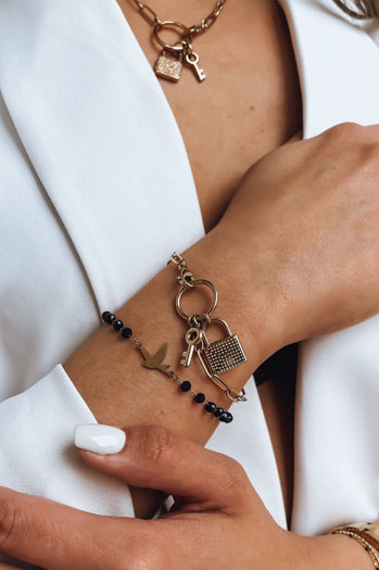 Damenarmband PALOMA Farbe Schwarz DSTREET LY0093