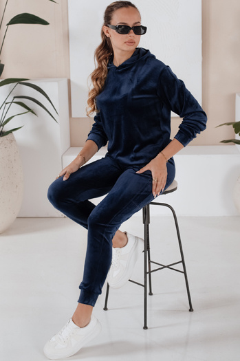 Damen Veloursanzug SO COMFY Farbe Dunkelblau DSTREET AY0884