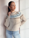 SKADOVA Damen Einheitsgröße Pullover dunkelbeige Dstreet MY2349