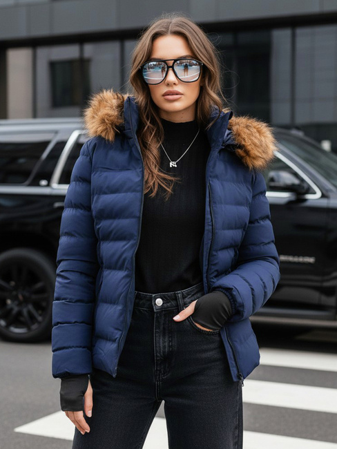 Damen Winterjacke VERSES Farbe Dunkelblau DSTREET TY4039