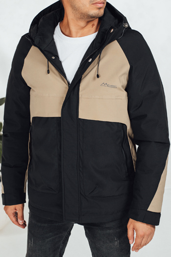 Herren Winterjacke mit Kapuze beige Dstreet TX5042