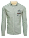Herren Langarm Hemd Farbe Minzegrün DSTREET DX2291