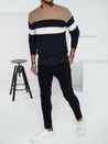 Marineblauer Herren-Pullover Dstreet WX2284