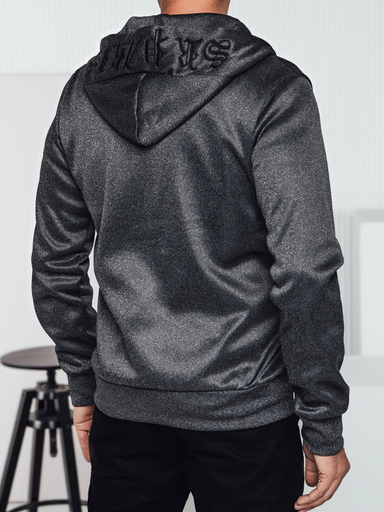 Herren Kapuzenpulli dunkelgrau Dstreet BX5859