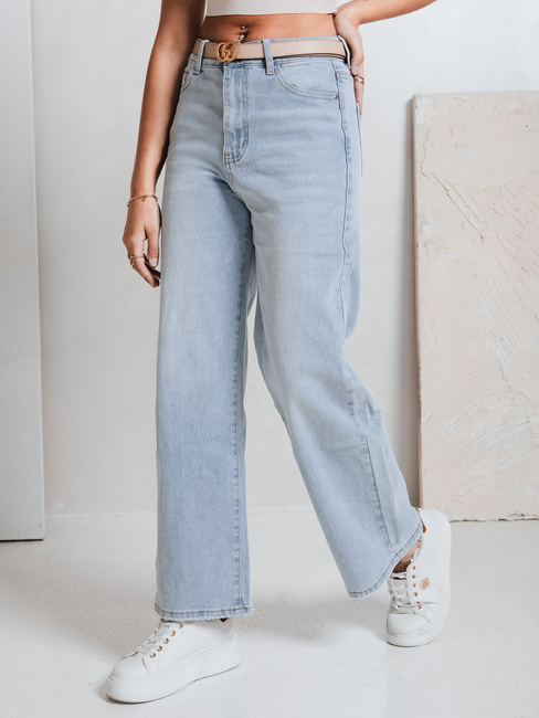 Damen Jeanshose mit weitem Bein FLOWLESS blau Dstreet UY2682
