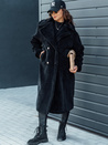 Damen Wintermantel LUXERII langer Pelzmantel schwarz Dstreet TY4688