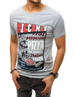 Herren T-shirt mit Aufdruck Grau Dstreet RX4373_1