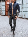 Herren Übergangsjacke gesteppt navy blau Dstreet TX3783