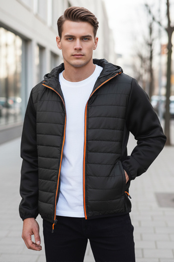 Herren Steppjacke Schwarz Dstreet TX3785