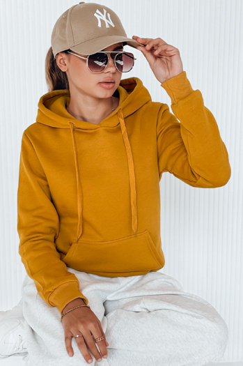 Damen Kapuzenpullover BASIC Camel BY0560