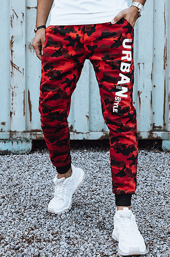 Herren moro bedruckte Jogginghose rot Dstreet UX4444