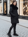 Damen Winterjacke MORISIO lang gesteppt mit Kapuze schwarz Dstreet TY4702z