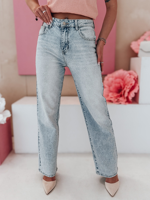 Damen Jeanshose mit weitem Bein DIAMONTI blau Dstreet UY2475