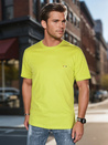 Herren-T-Shirt mit Stickerei gelb Dstreet RX5637