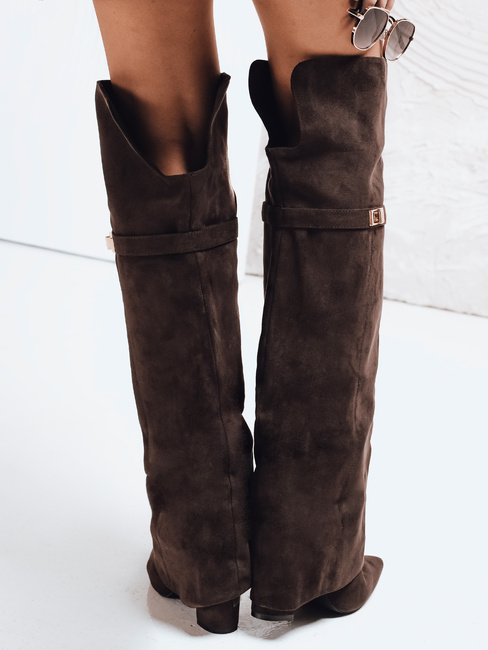 Damen Wildleder braun Stiefel Dstreet ZY1148
