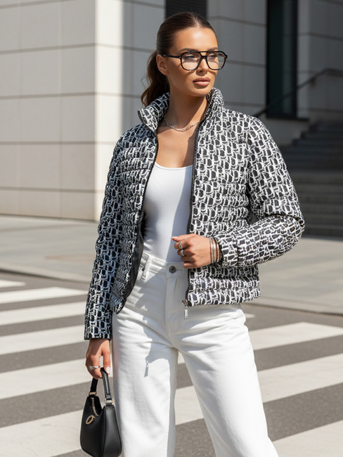 Kurze Damen-Übergangs-Steppjacke MY DEAR schwarz Dstreet TY4505