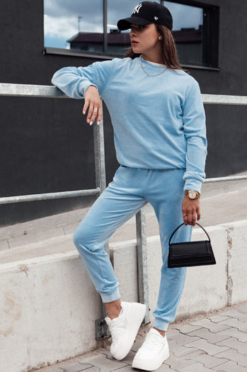 Damenset aus Velours URBANVELVET blau Dstreet AY1056