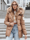 Damen Winter Steppjacke mit Kapuze camel Dstreet TY5508
