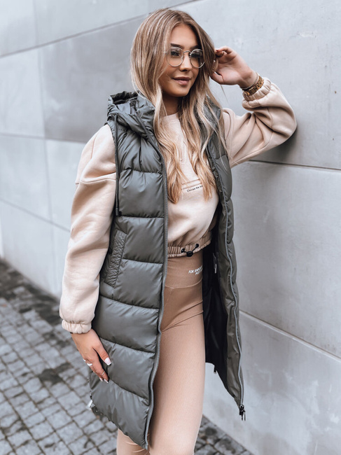 Damen Steppweste FAR AWAY Farbe Dunkelgrau DSTREET TY3832