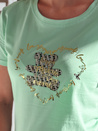 TEDDYCAP Damen Teddybär T-Shirt mint Dstreet RY2747