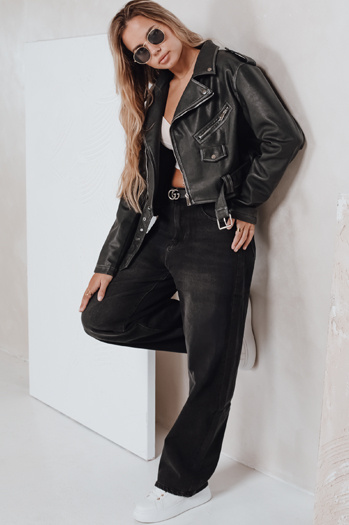 Damen Ballon Fit Jeans schwarz Dstreet UY2741