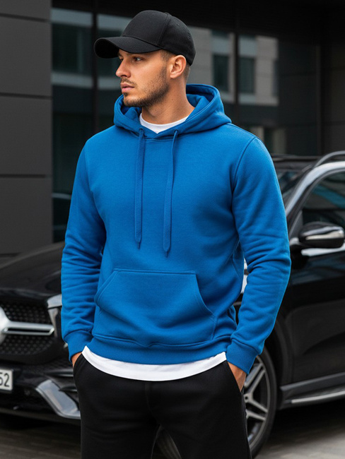 Herren Kapuzenpullover Himmelblau Dstreet BX5081
