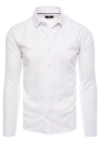 Herren Gemustertes Hemd Farbe Weiß DSTREET DX2460