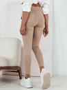 Damen Jeans mit hoher Taille SKULL Farbe Hellbeige DSTREET UY1723