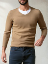 Brauner Herren-Pullover WX2306