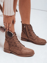 Damen braun durchbrochene Stiefel Dstreet ZY1039