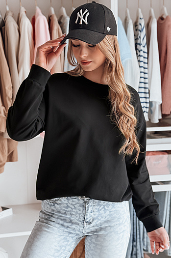 Damen Einheitsgröße LUMIVIA Sweatshirt schwarz Dstreet BY1369