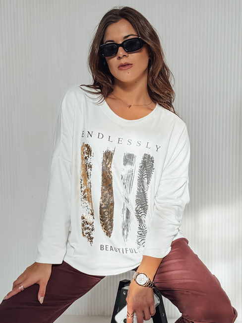 Damenbluse in Übergröße MODEZINE weiß Dstreet RY2689