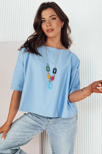 Damenbluse in Übergröße BULS blau Dstreet RY2506