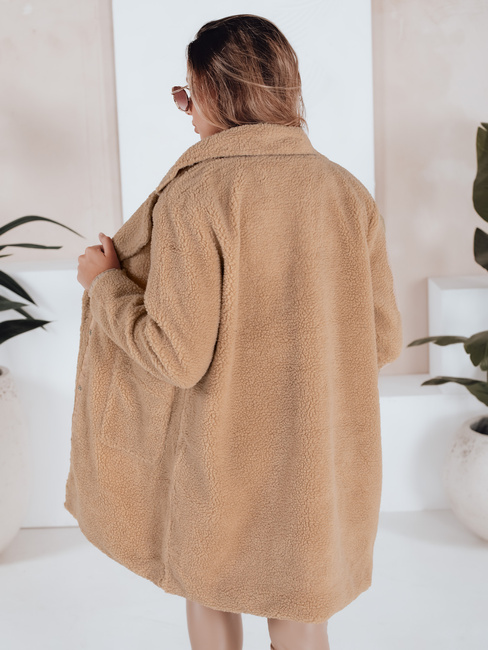 Damen Teddyfell Wintermantel beige Dstreet NY0757