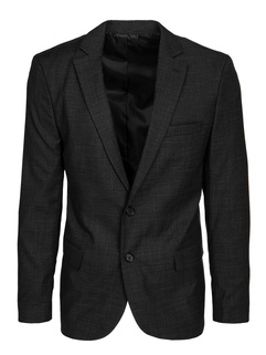 Einreihiger Herren-Blazer schwarz Dstreet MX0638_1