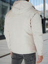 Herren Winterjacke mit Kapuze hellbeige Dstreet TX5109