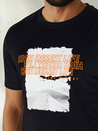 Herren T-shirt mit Aufdruck Farbe Schwarz DSTREET RX5489