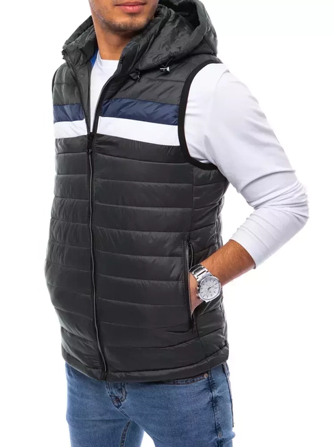 Herren Steppweste Grau Dstreet TX4033