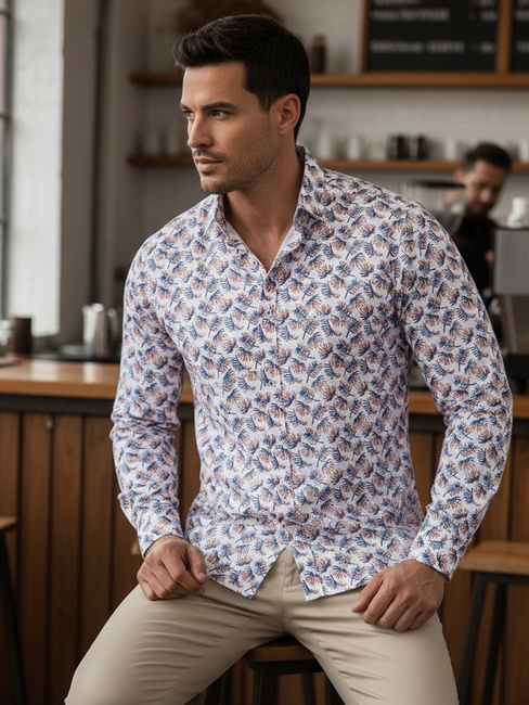 Weißes Herrenhemd Dstreet DX2466