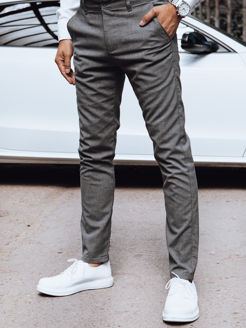 Dunkelgraue Chinohose für Herren Dstreet UX4388