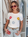 Damen T-Shirt mit Blumenmuster DAISYLA weiß Dstreet RY2742