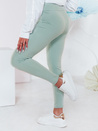 Damen Leggings mit hoher Taille SOFLEGG hellgrün Dstreet UY2509