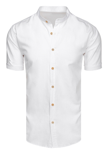 Herren Kurzarmhemd weiß Dstreet KX1051