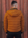 Herren Steppwinterjacke mit Kapuze camel Dstreet TX4864_3