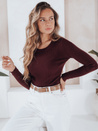 Damen-Rippenpullover NOLVIE burgundy Dstreet MY2493
