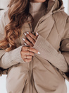 MISSLAYER Damen Winterjacke mit Kapuze camel Dstreet TY5035