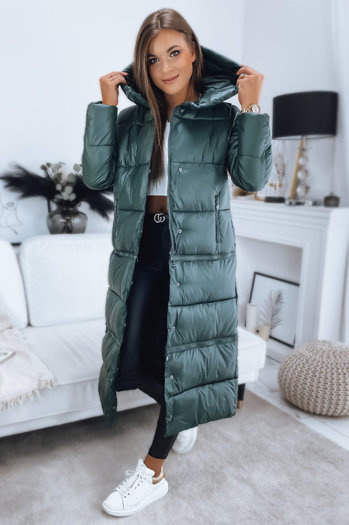 Damen Mantel/Steppjacke INKA PREMIUM Dunkelgrün Dstreet TY3146